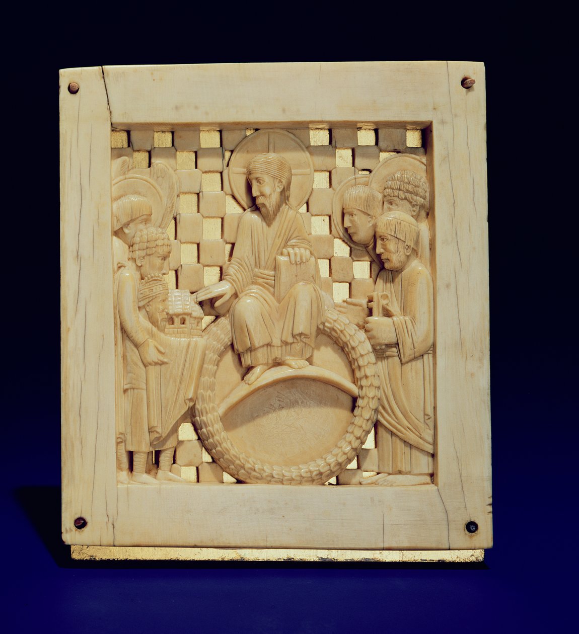 Le Christ recevant la cathédrale de Magdebourg de l