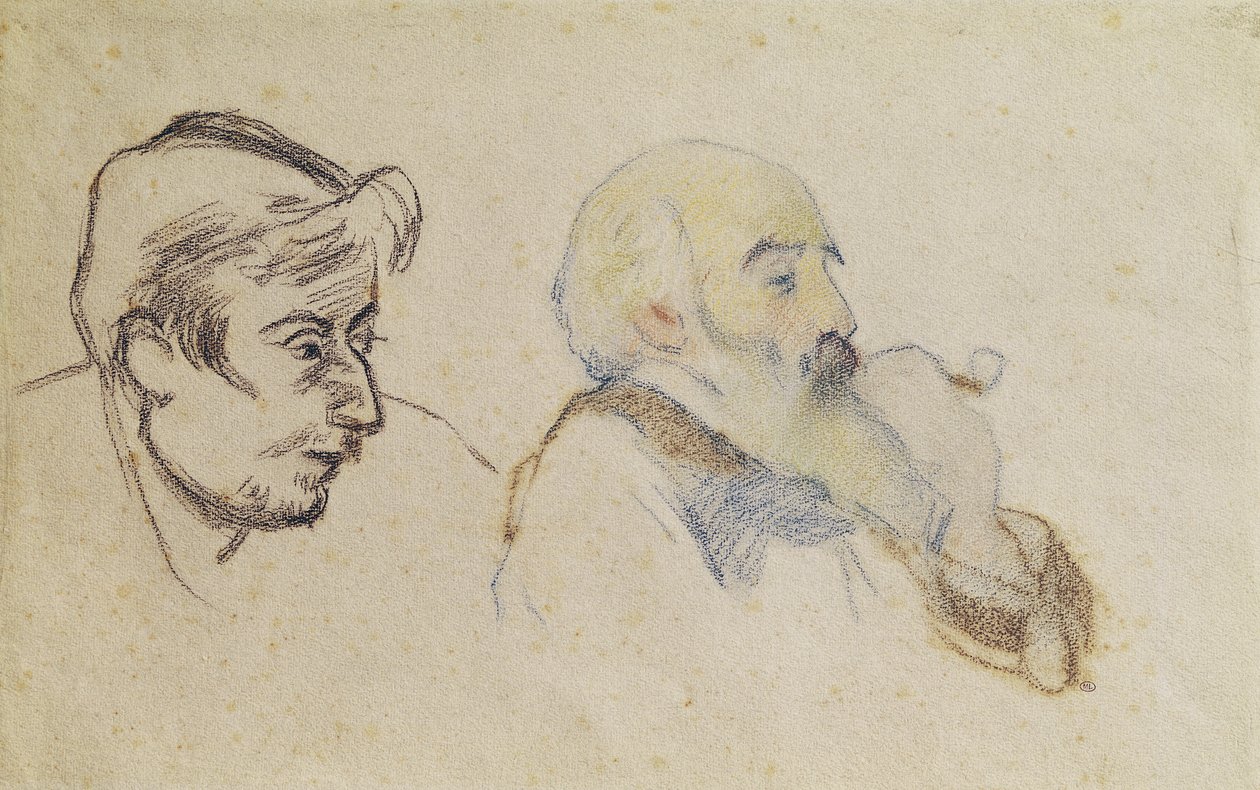 Portrait de Pissarro par Gauguin et Portrait de Gauguin par Pissarro - P. and Pissarro, C. Gauguin