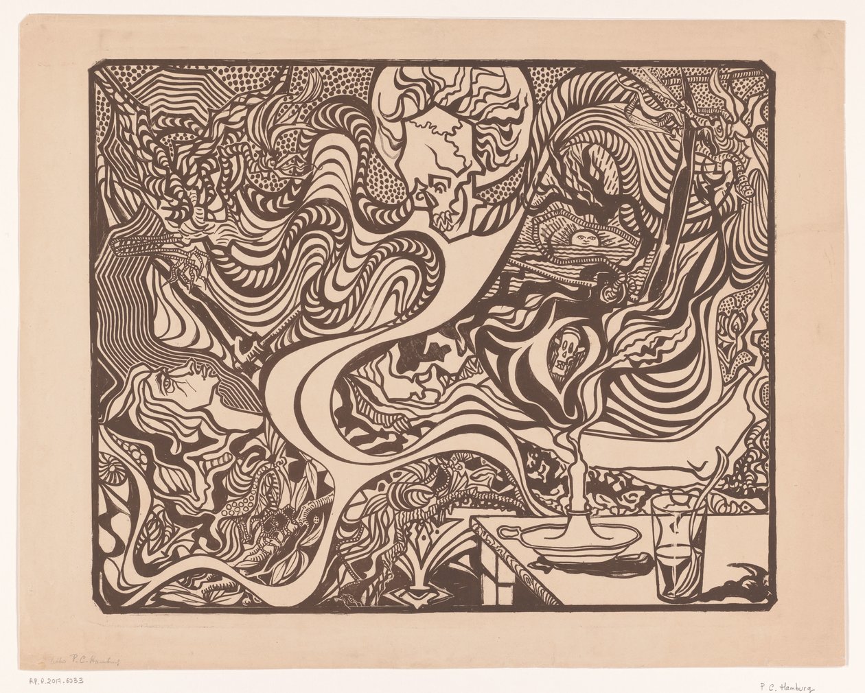 Sans titre (scène hallucinatoire symboliste) - P.C. Hamburg (possibly)