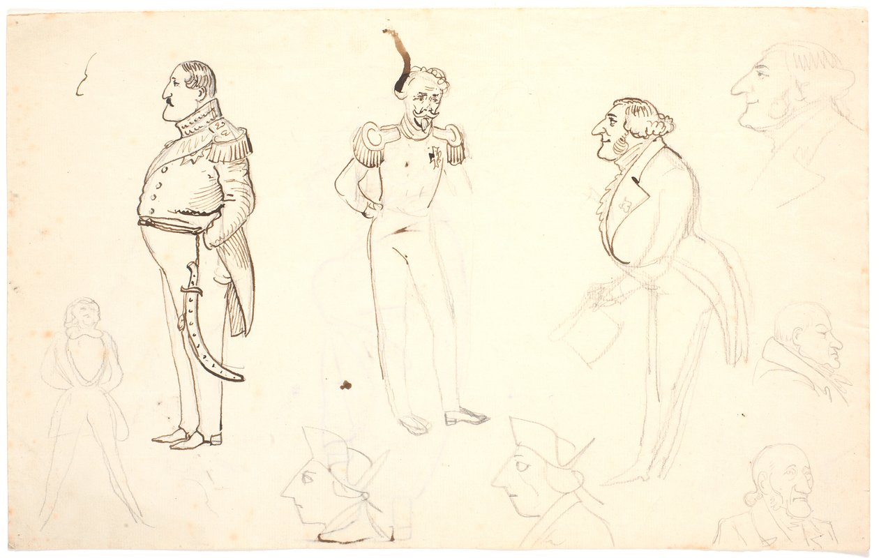 Caricature de Frederik VII et d