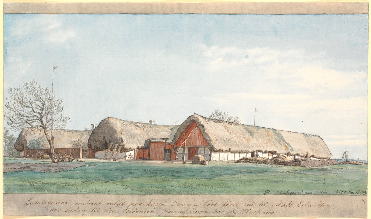 Lundsgaard environ au milieu de Læsø - P.C. Skovgaard