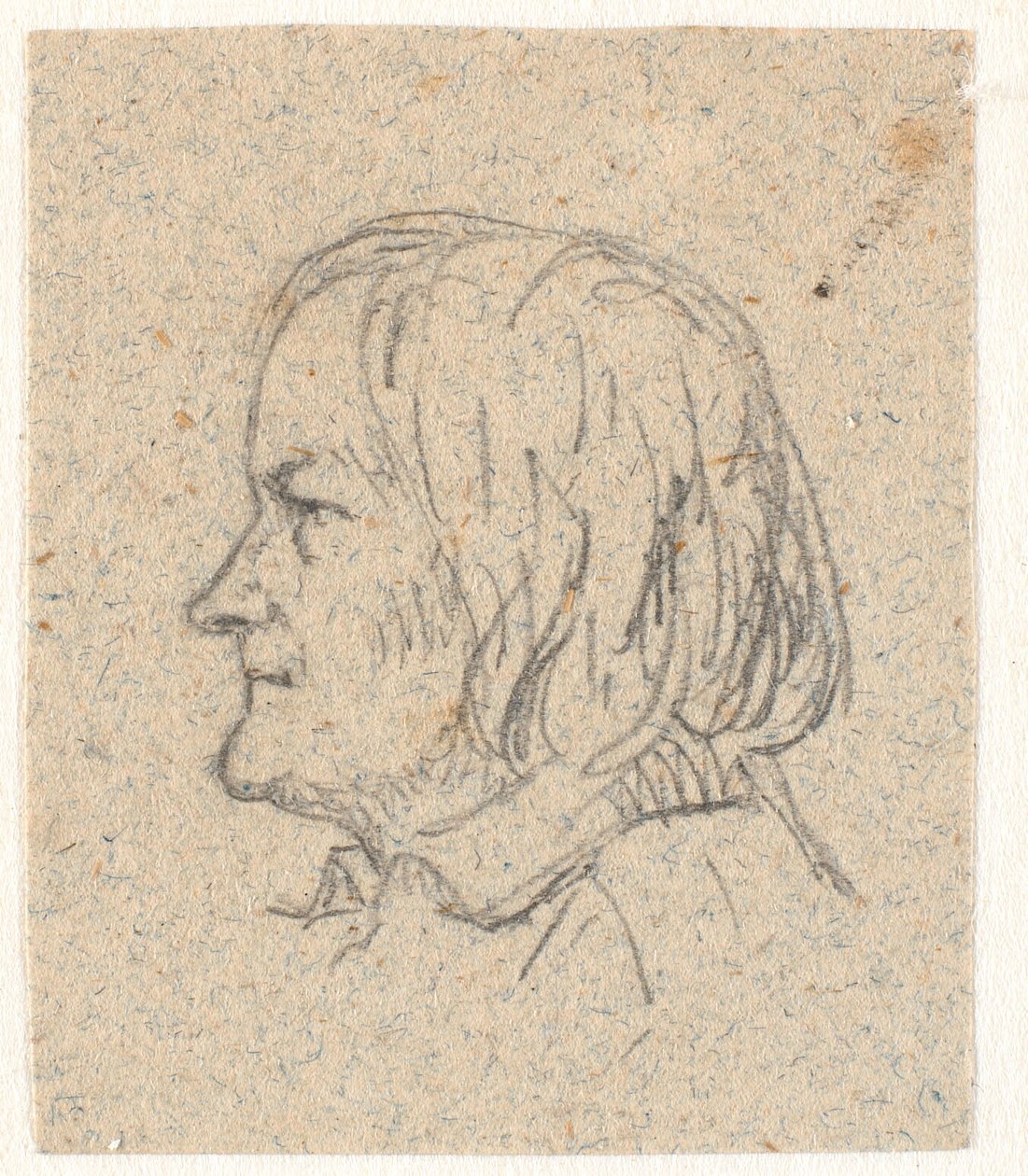 Portrait de profil de Thorvaldsen - P.C. Skovgaard