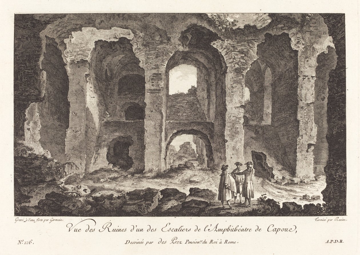 Vue des ruines d