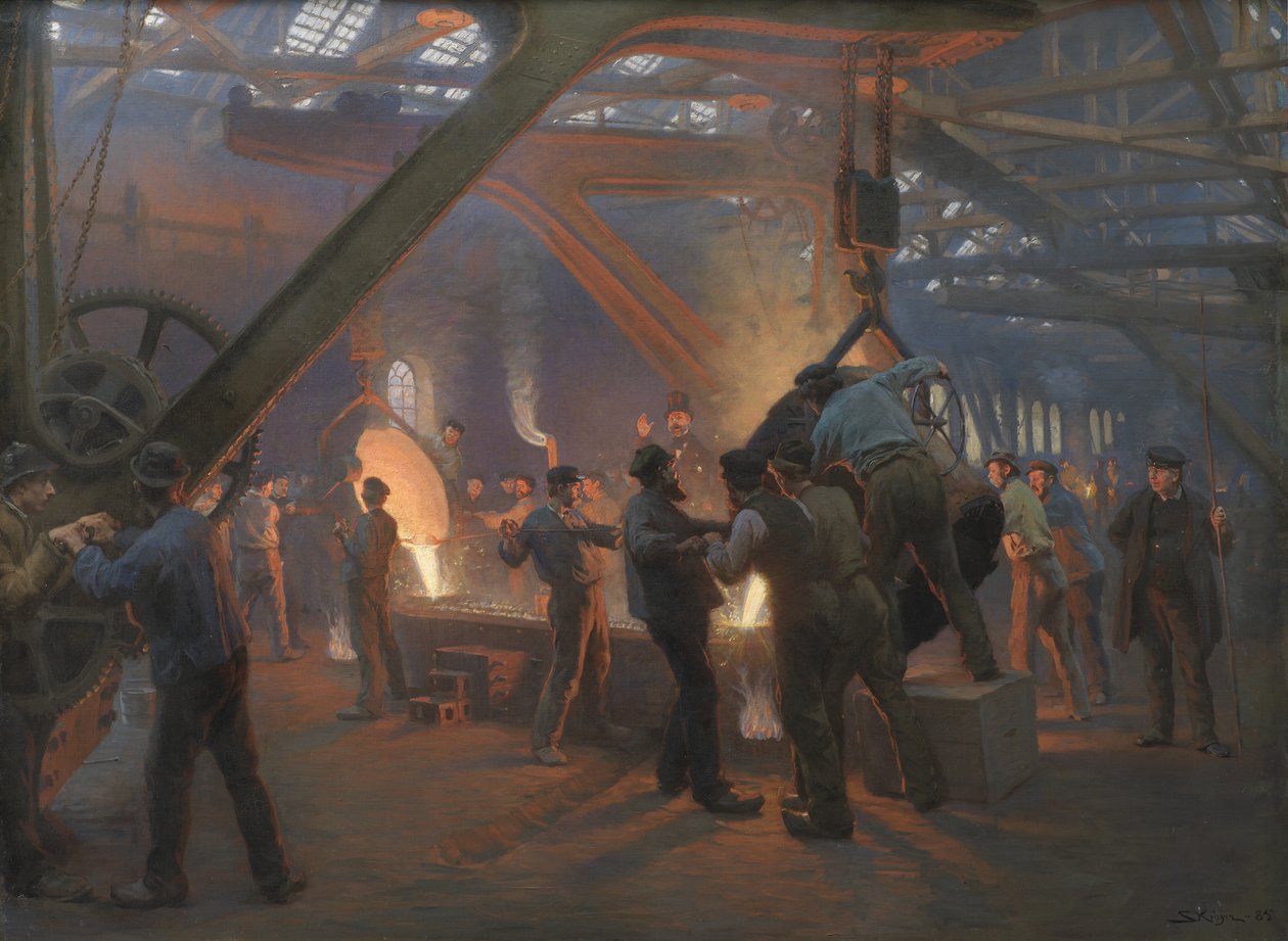 La Fonderie de fer, Burmeister et Wain - Peder Severin Krøyer