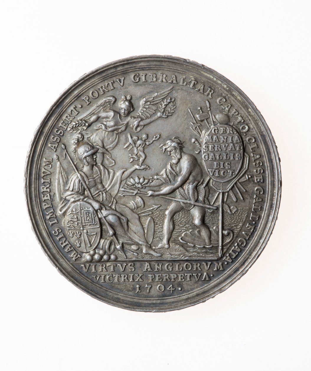 Médaille commémorant les victoires britanniques, 1704 - P. H. Muller