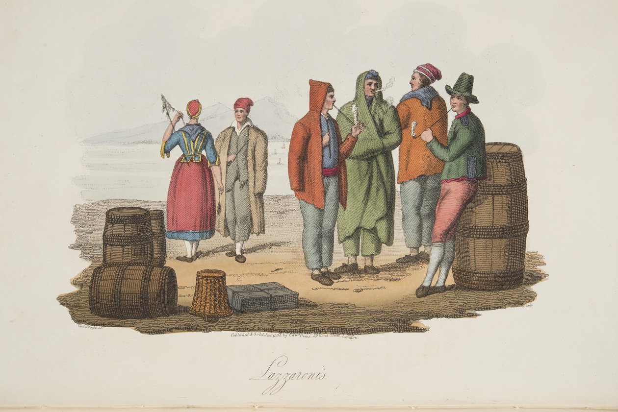 Lazzaroni de Italian Scenery, représentant les mœurs, coutumes et divertissements des différents États d