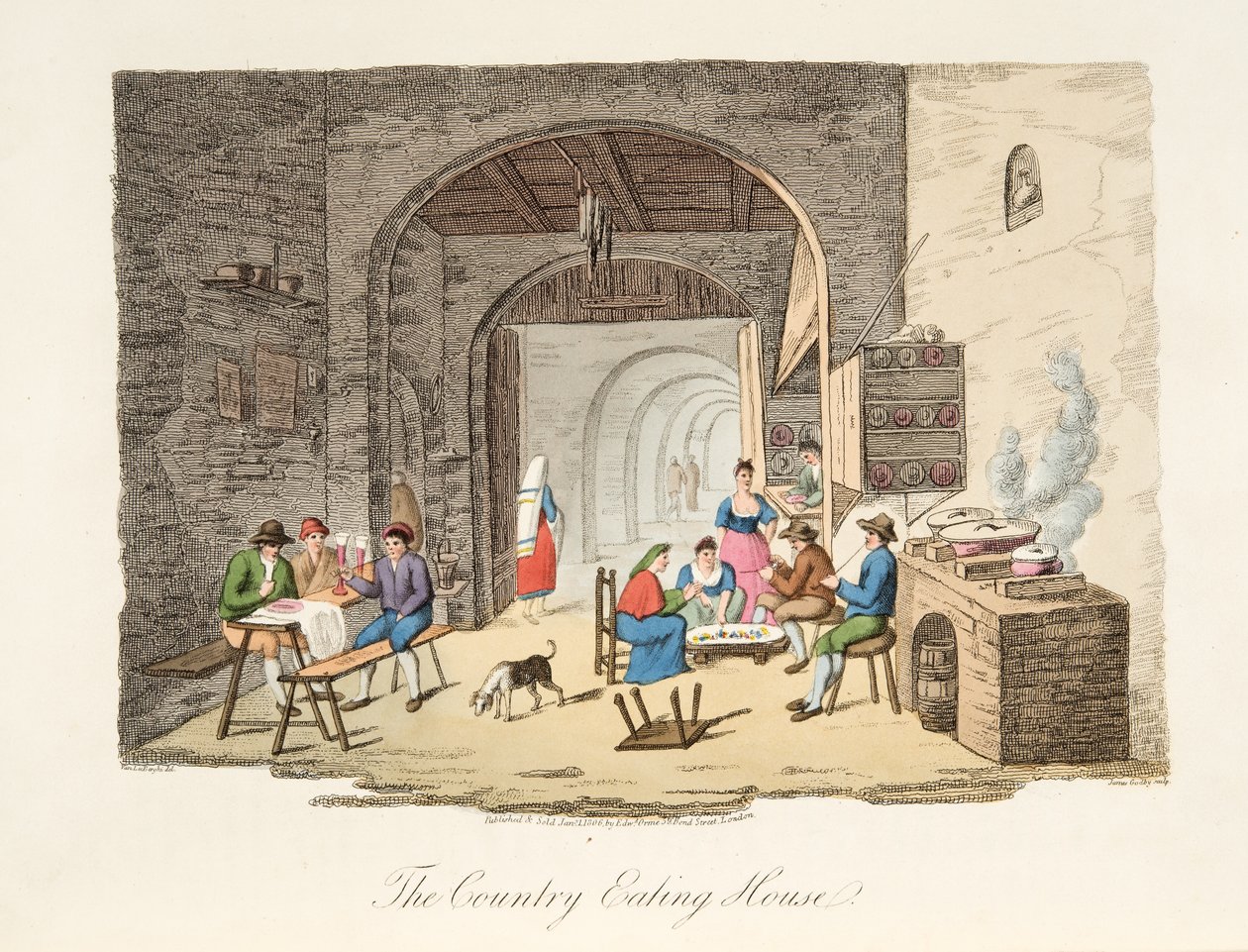 La Maison de campagne, de Scènes italiennes, représentant les mœurs, coutumes et divertissements des différents États d
