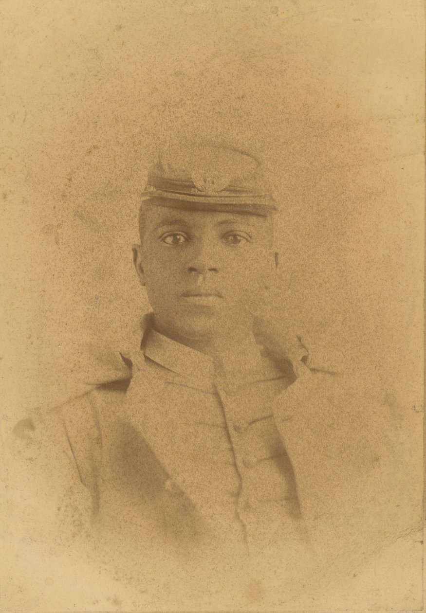 Carte cabinet du Col. Charles Young en tant que cadet à West Point - Pach Bros