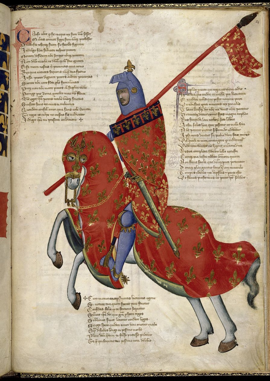 Un chevalier de Prato (De Regia Carmina par Convenevole da Prato) - Pacino di Buonaguida