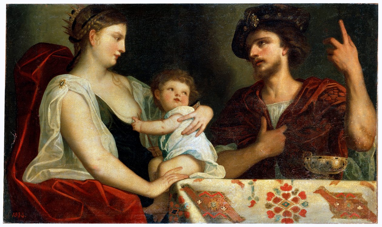 Eumène et Roxane, XVIIe siècle - Padovanino