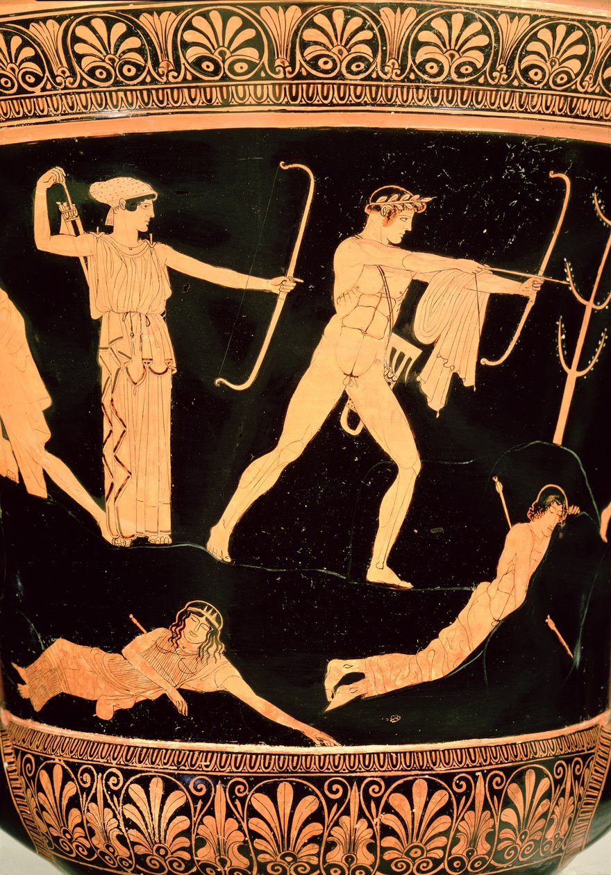 La Mort des Niobides, détail d