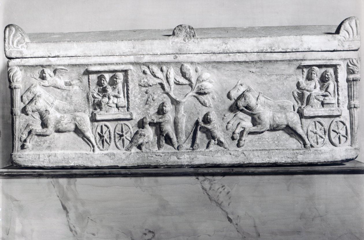 Sarcophage chrétien avec scènes de la vie d