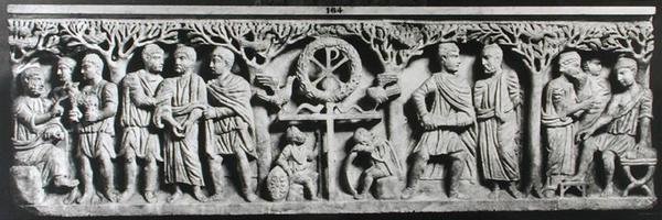 Sarcophage chrétien, scènes de la vie du Christ - Paleo Christian