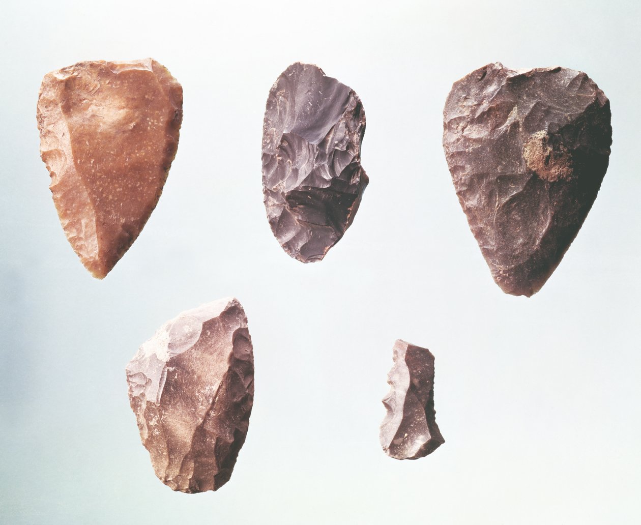 Outils en pierre préhistoriques, de la Grotte de Placard, 80000-35000 av. J.-C. - Paleolithic