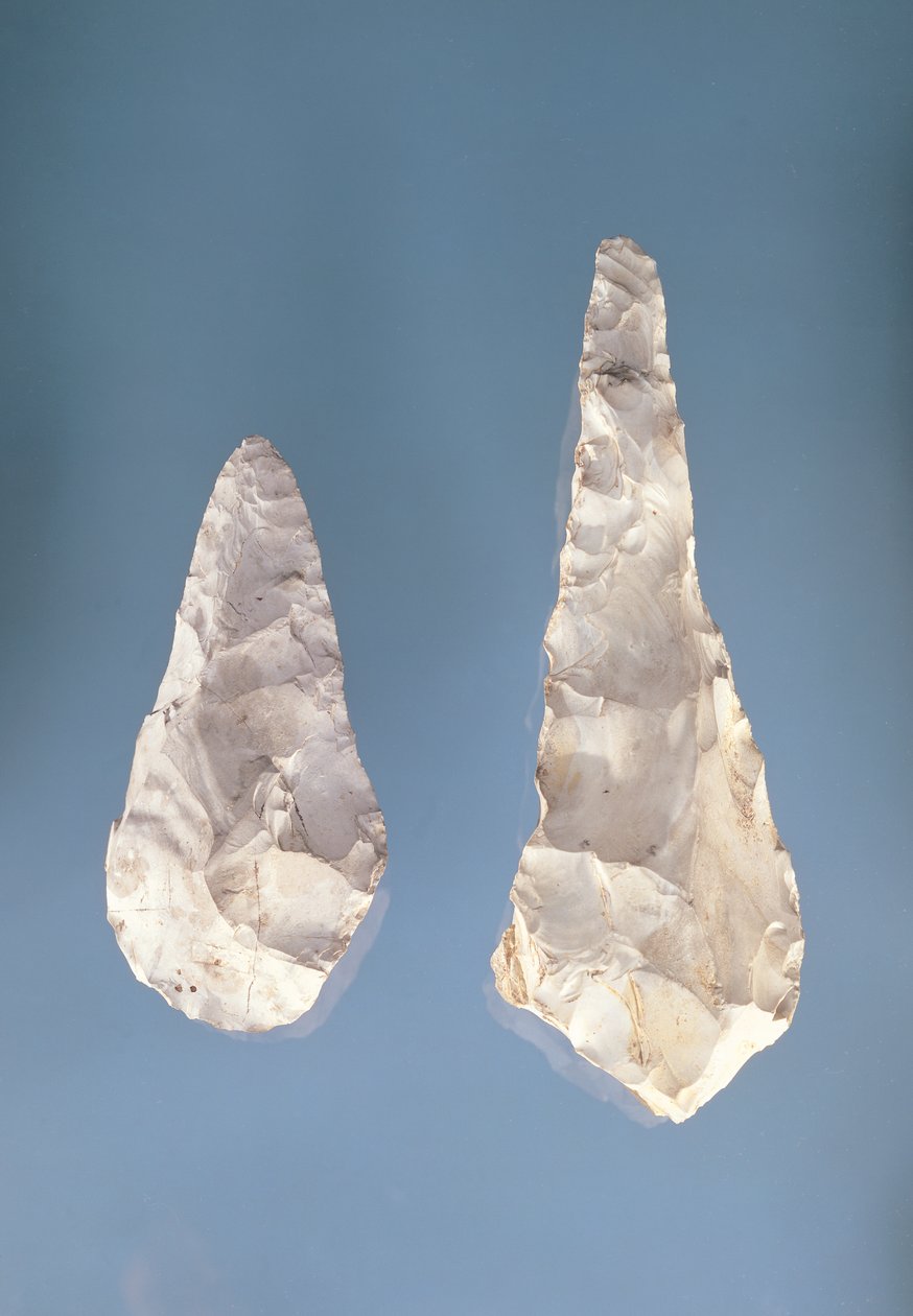 Lames à double tranchant, Période Acheuléenne inférieure - Paleolithic