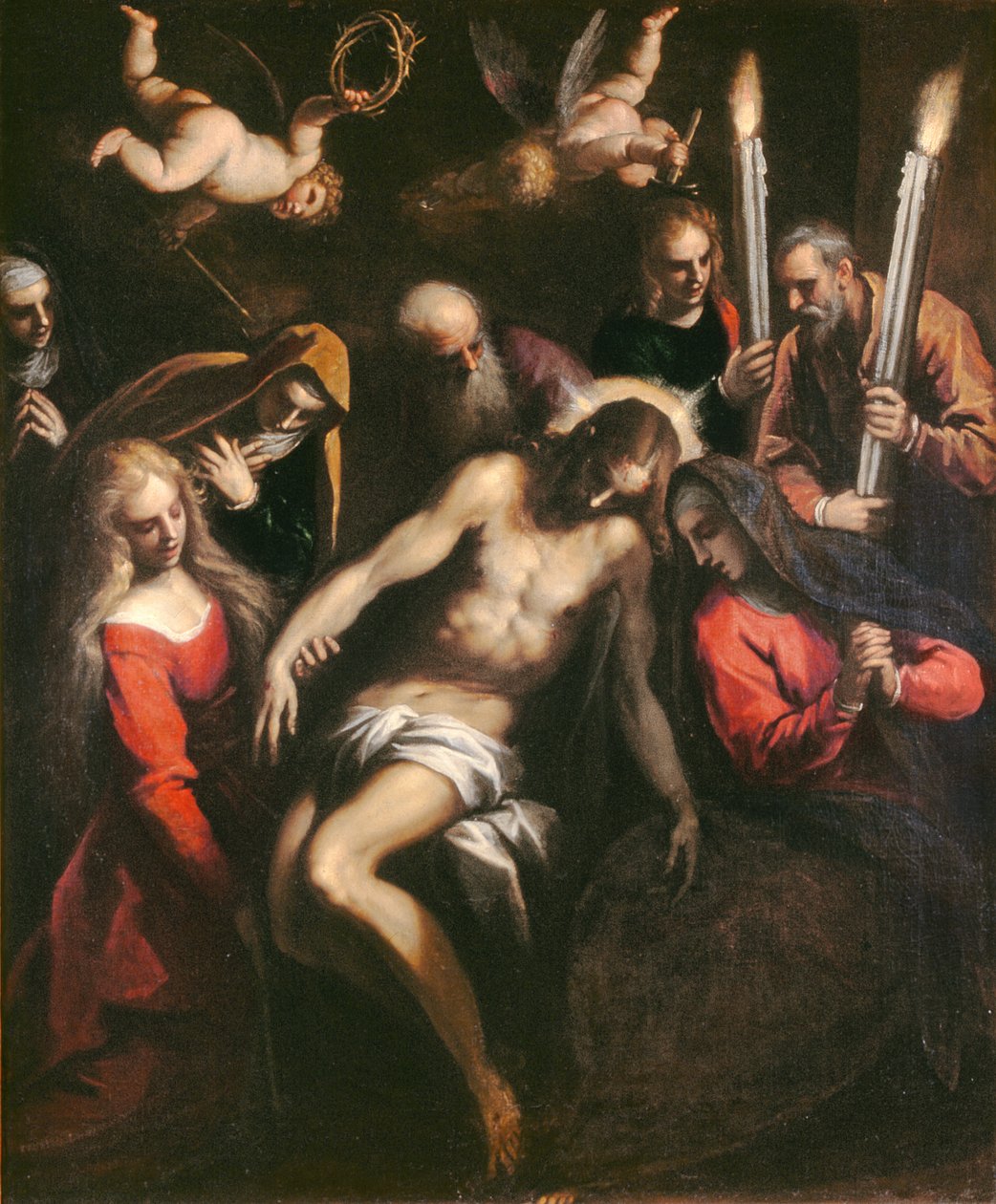 Pietà, modelletto pour le retable dans la cathédrale de Reggio Emilia, 1612 - Palma Il Giovane