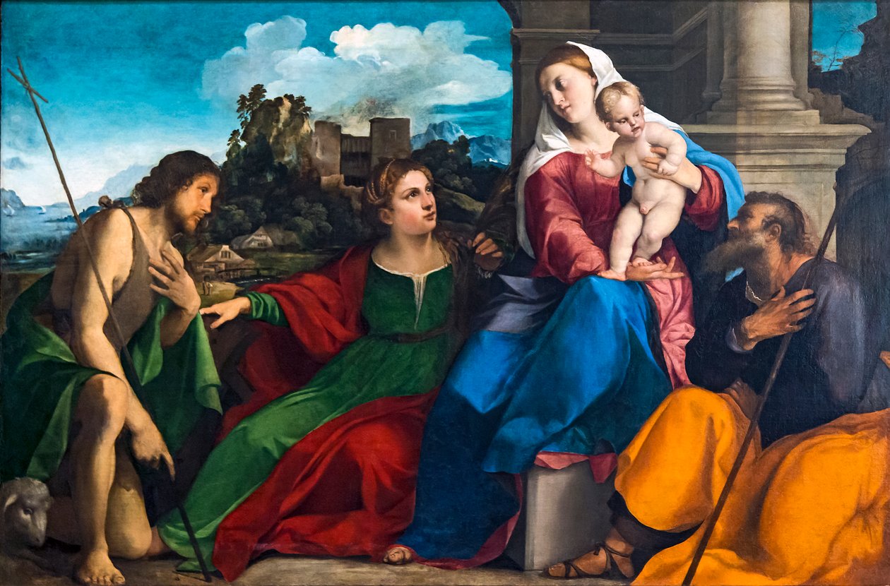 Sainte Famille avec les saints Catherine d
