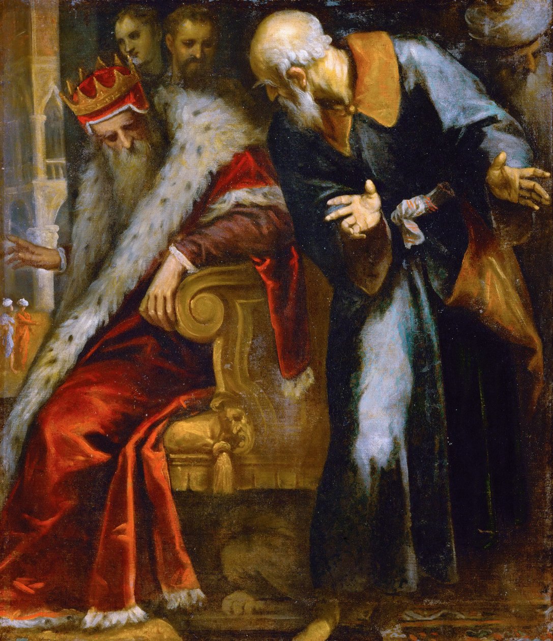 Le prophète Nathan réprimande le roi David, par Palma il Giovane, Jacopo, le Jeune - Palma Il Giovane