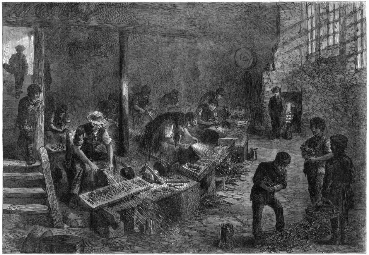 Coque des affûteurs de fourchettes, manufactures d