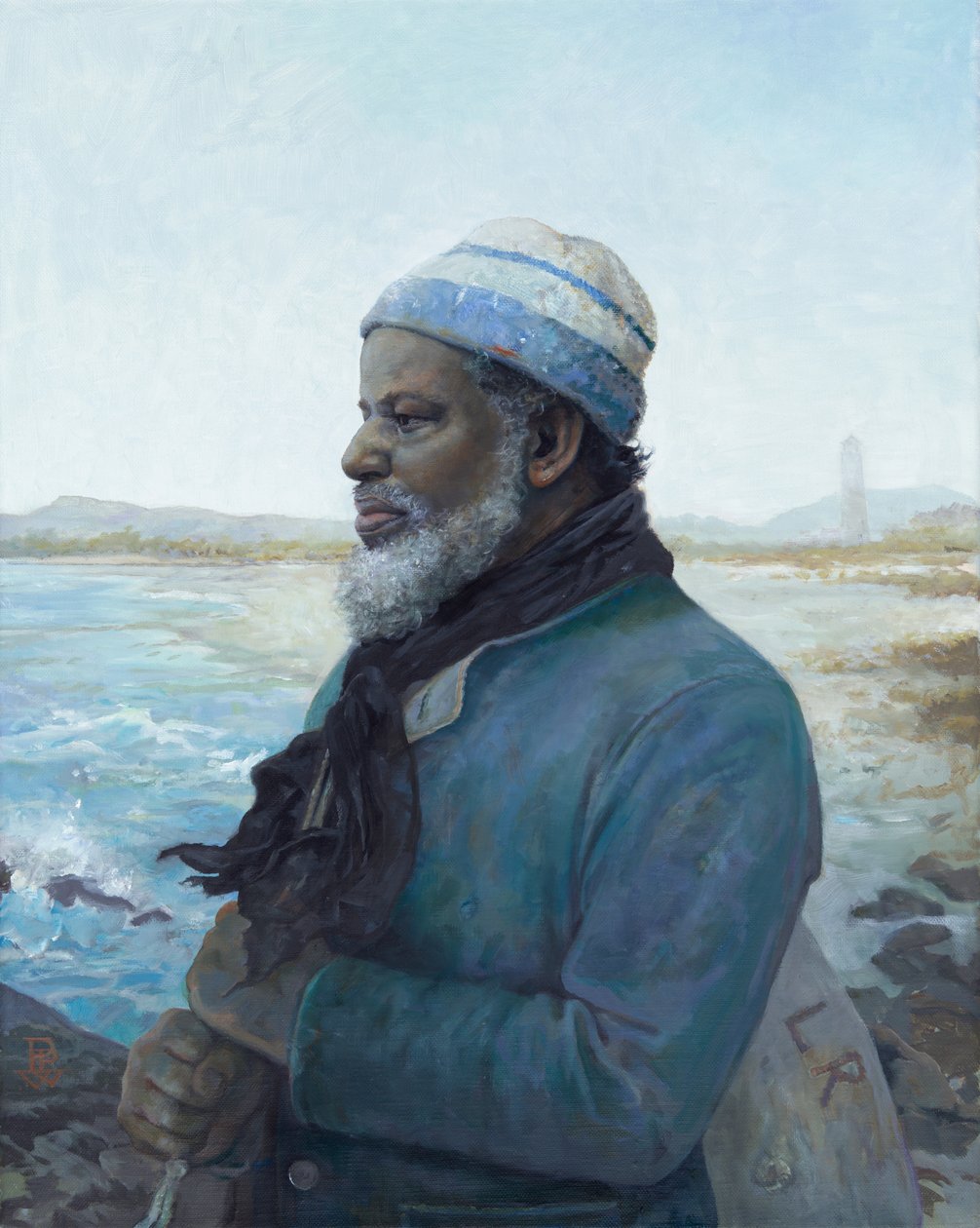 Le marin en fuite, 2020 (huile sur toile) - Pamela Patrick White