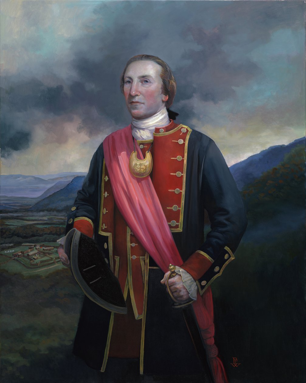 Jeune George Washington, 2014 (huile sur toile) - Pamela Patrick White