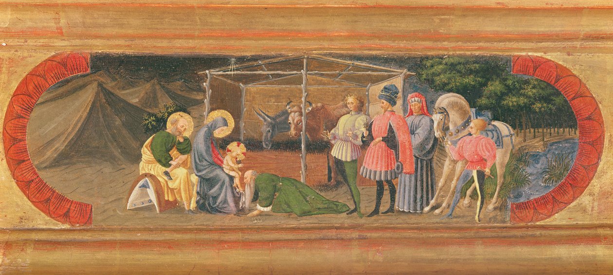 La Prédelle de Quarata représentant l'Adoration des Mages (1435-40)