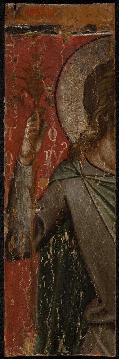 Saint Jean-Baptiste (verso du panneau), milieu des années 1300 - Paolo Veneziano