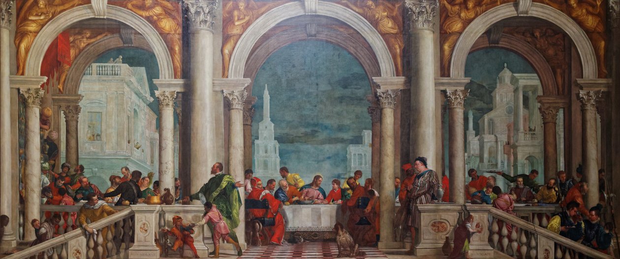 Fête dans la maison de Lévi - Paolo Veronese