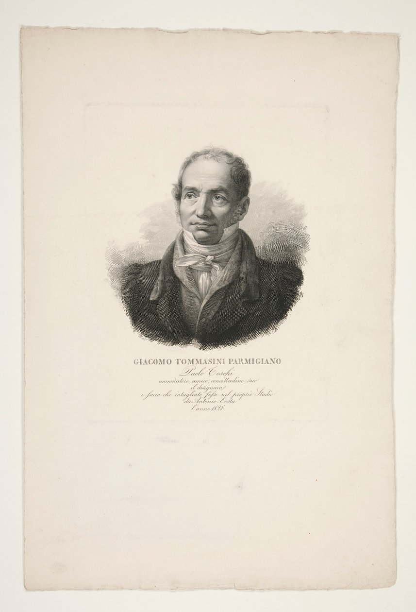 Portrait de Giacomo Tommasini Parmigiano - Paolo Toschi