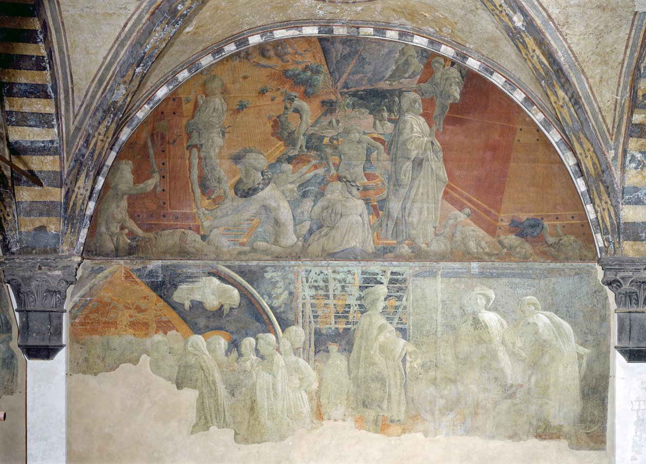 Le Déluge et la Récession des Eaux (partie supérieure) Le Sacrifice et l