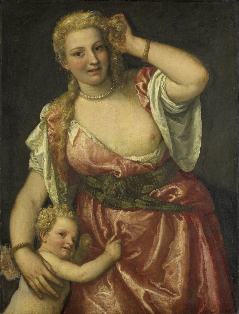 Vénus et Cupidon - Paolo Veronese (workshop of)