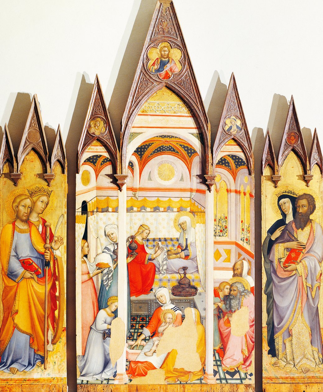 Retable de la Nativité de la Vierge par Paolo di Giovanni Fei (circa 1345-circa 1411) - Paolo di Giovanni Fei