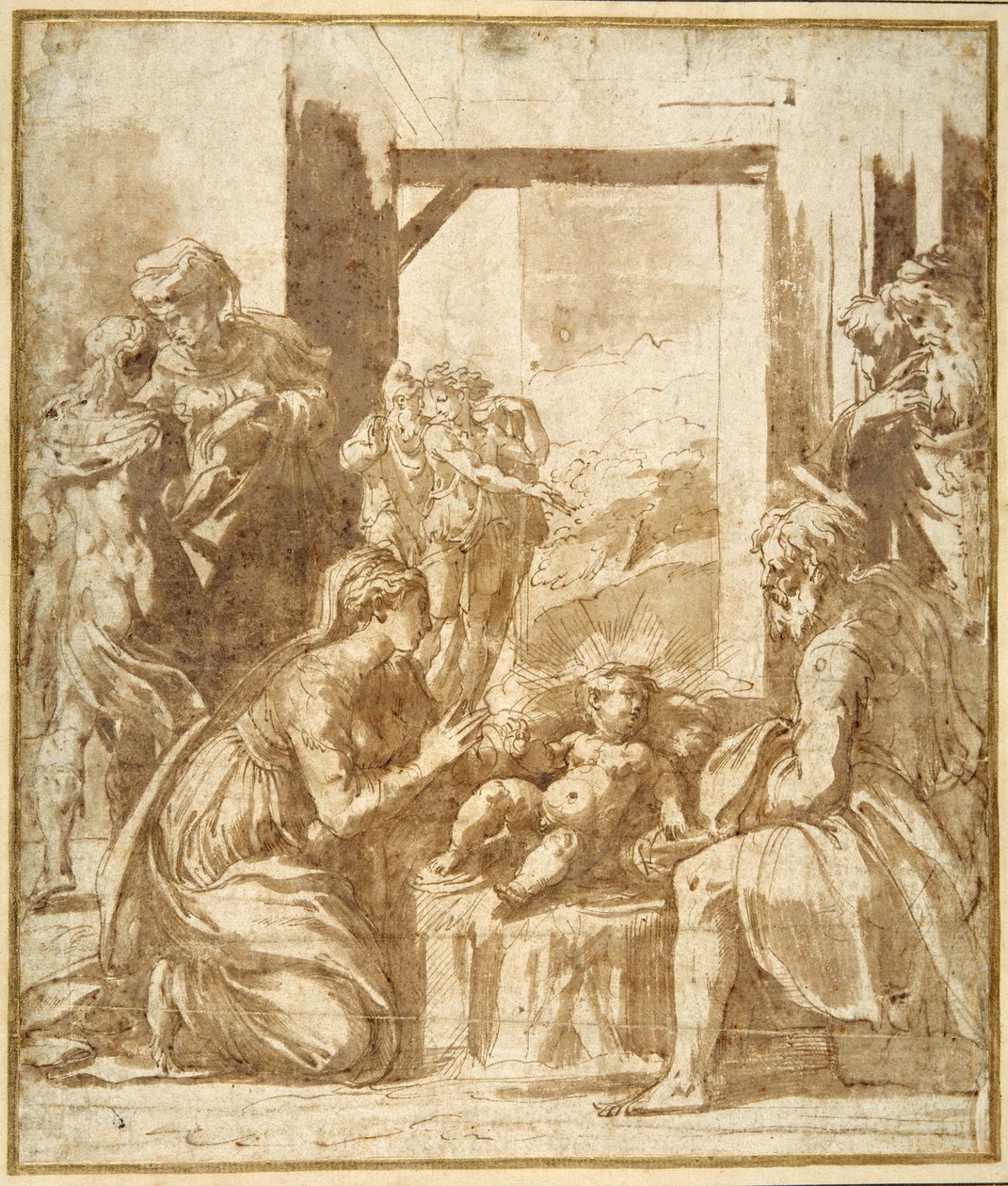 La Nativité - Parmigianino