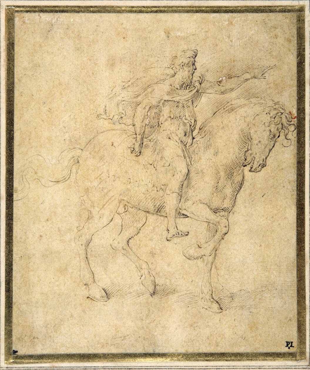 Figure équestre - Parmigianino