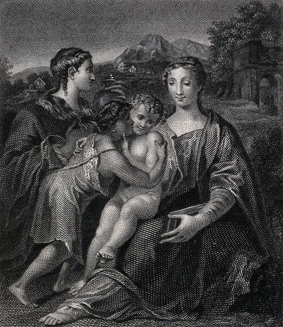 Sainte Marie (la Vierge bénie) avec l