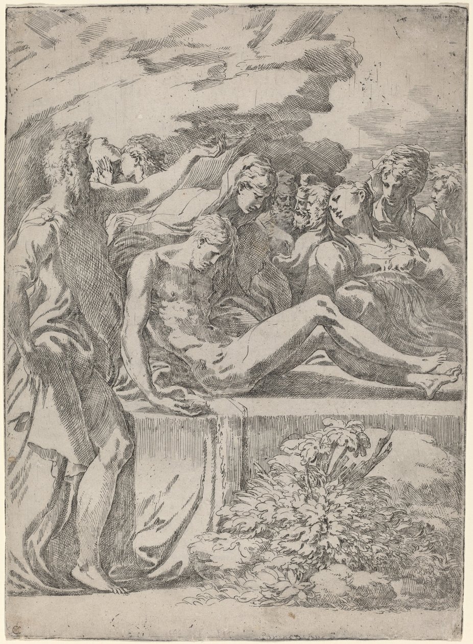 La Mise au tombeau - Parmigianino