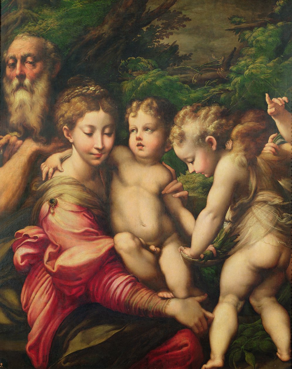La Sainte Famille (Repos pendant la fuite en Égypte) 1524 - Parmigianino
