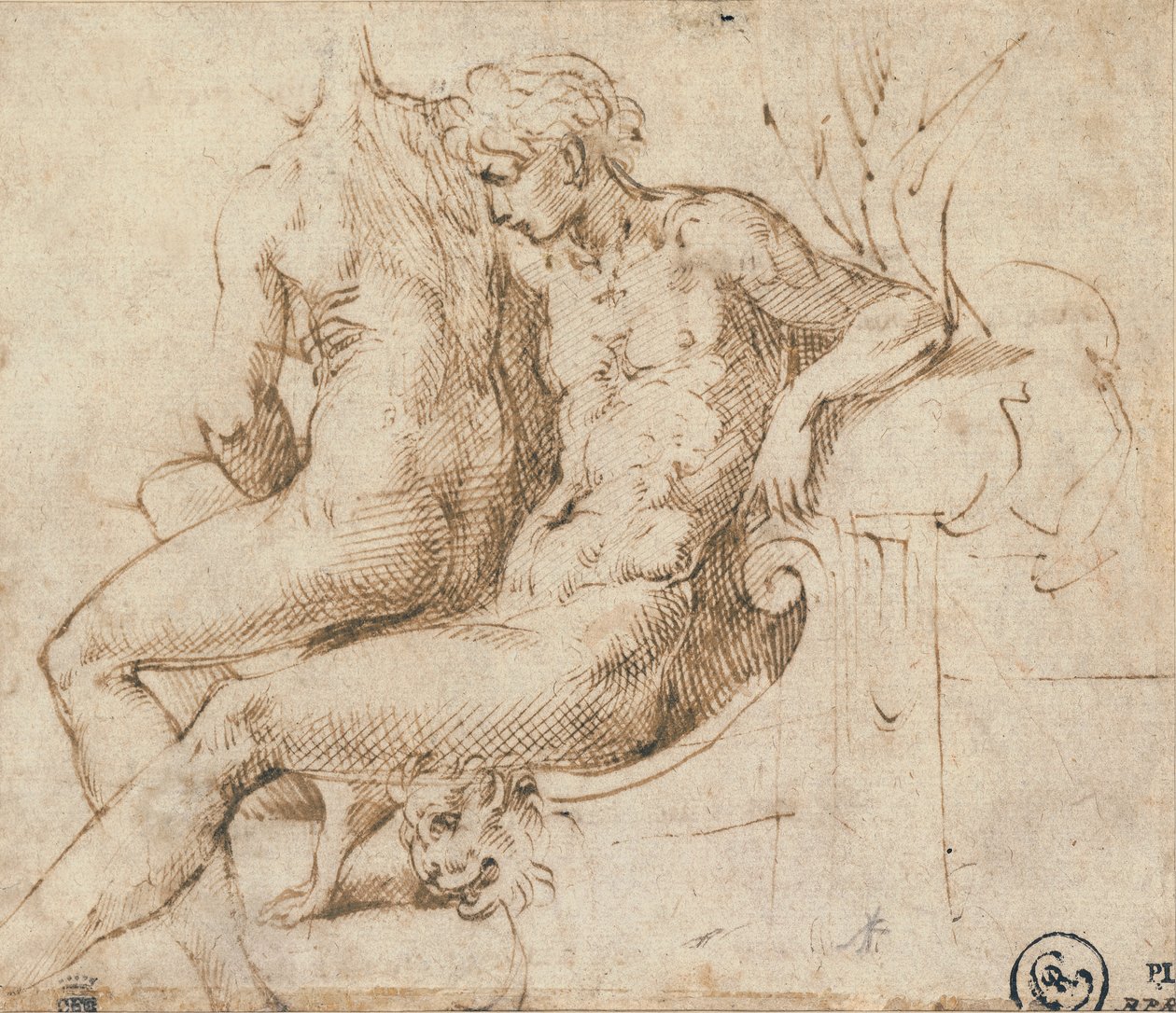 Deux amoureux assis sur un canapé - Parmigianino