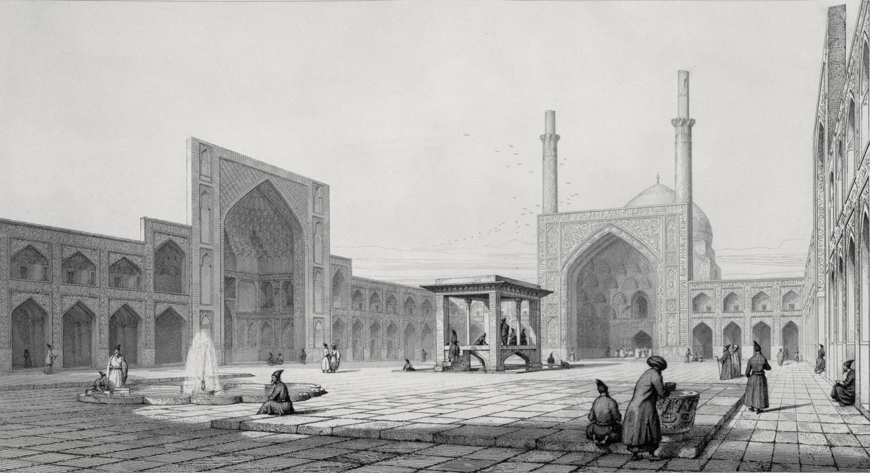 Grande mosquée du vendredi (Masjid-i Djum-ah) à Ispahan, de 