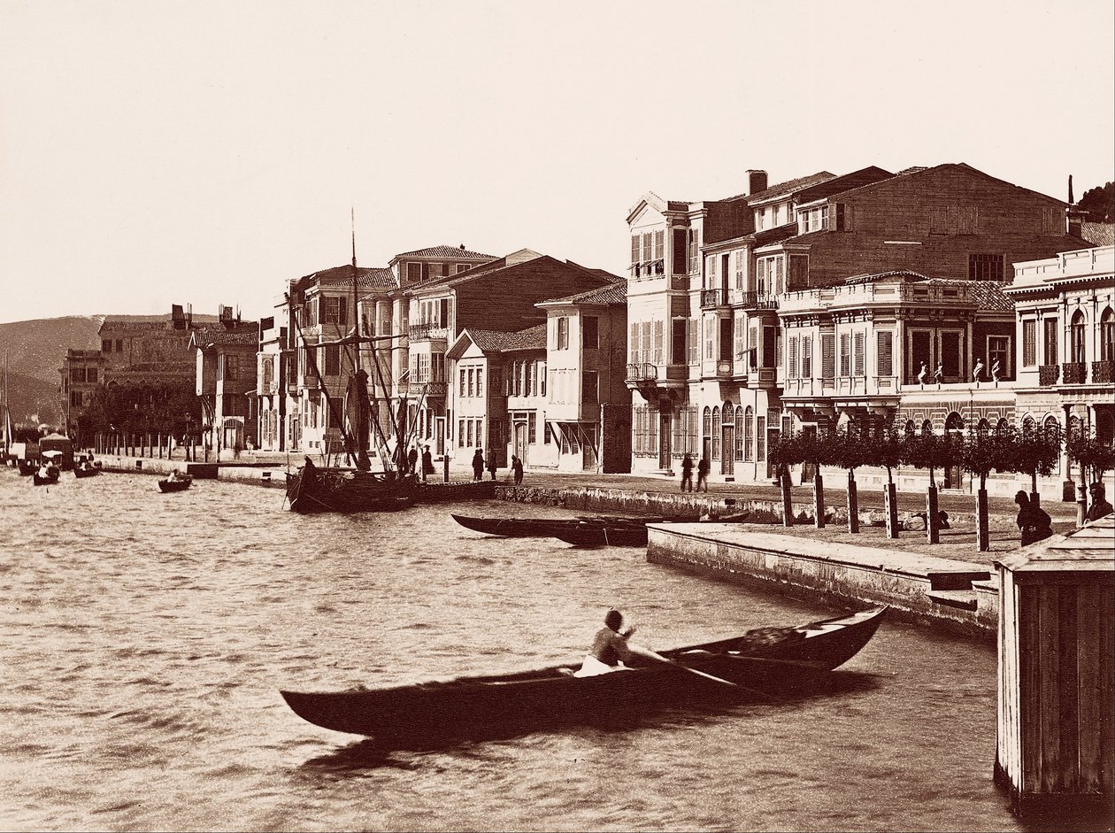 Büyükdere en bord de mer - Pascal Sébah