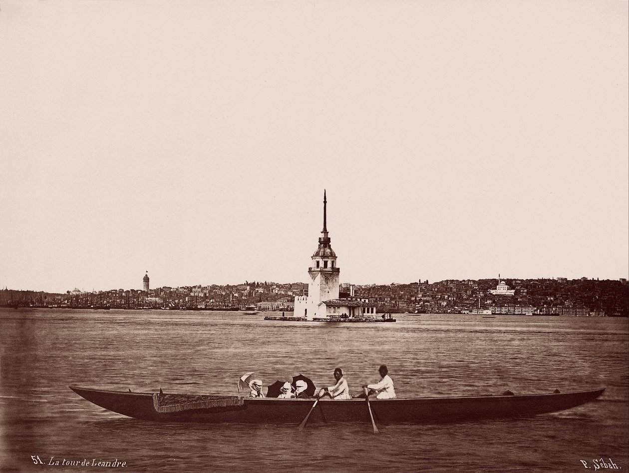Kız Kulesi, Galata et les zones résidentielles de Fındıklı - Pascal Sébah