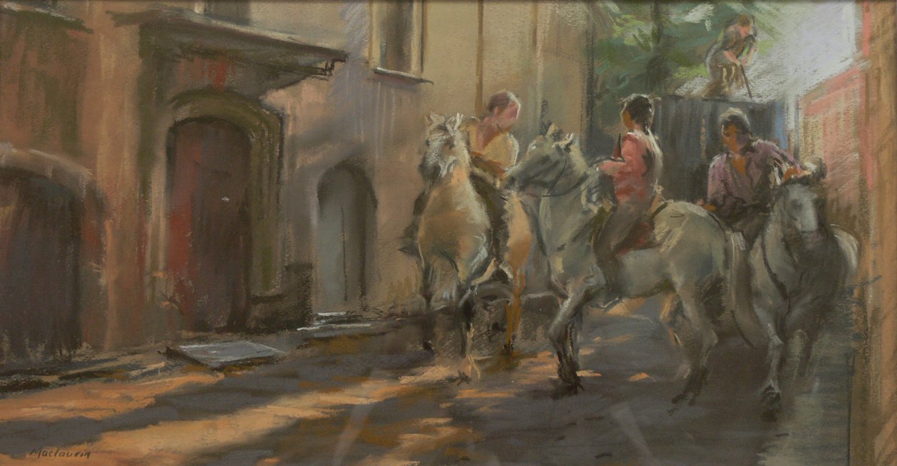 Se préparer pour la course de taureaux, 2009 - Pat Maclaurin
