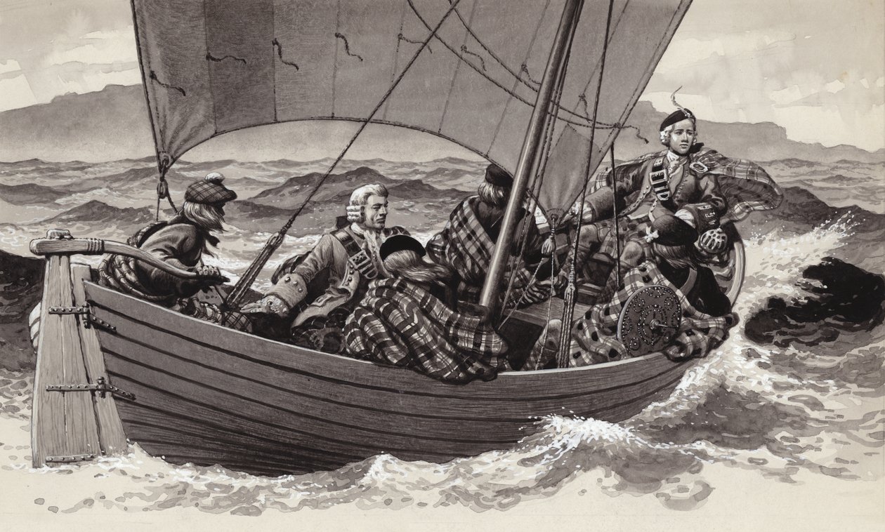 Bonnie Prince Charlie en route pour l