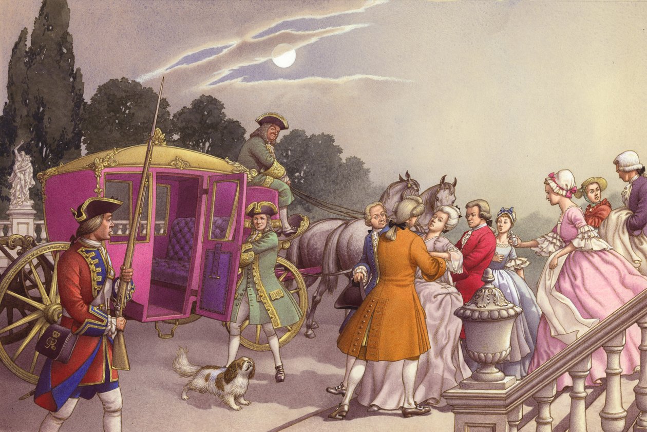La princesse Augusta, sur le point d