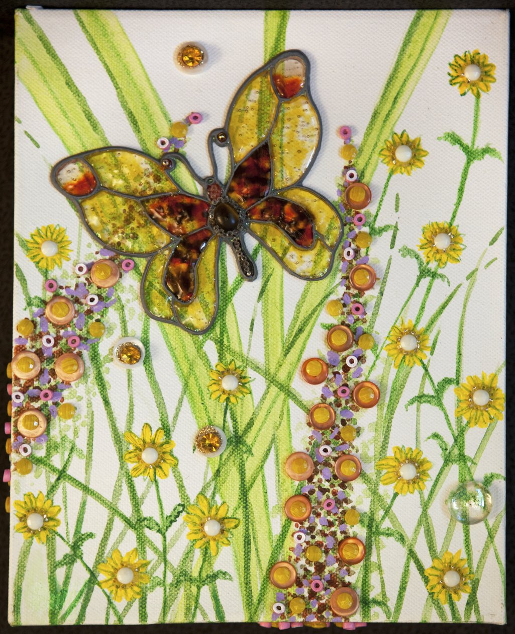 Papillons, jaunes et bruns, 2016 - Pat Scott
