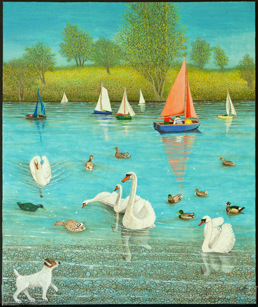 Garder un œil vigilant, 2013 (acrylique sur calicot) - Pat Scott