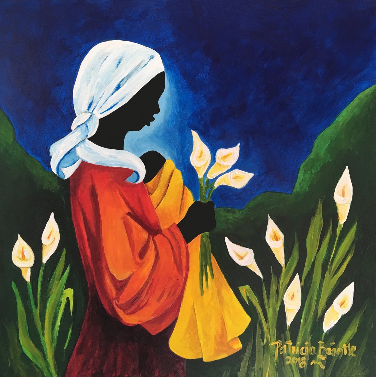 Madone et enfant des Callas, 2018 - Patricia Brintle