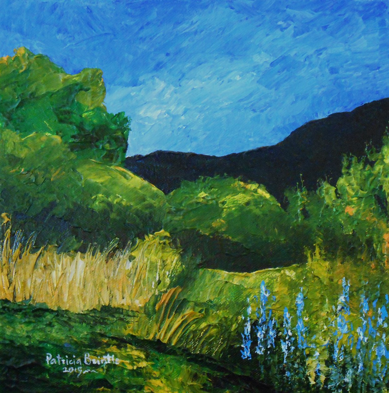 Lupins bleus, 2015 - Patricia Brintle