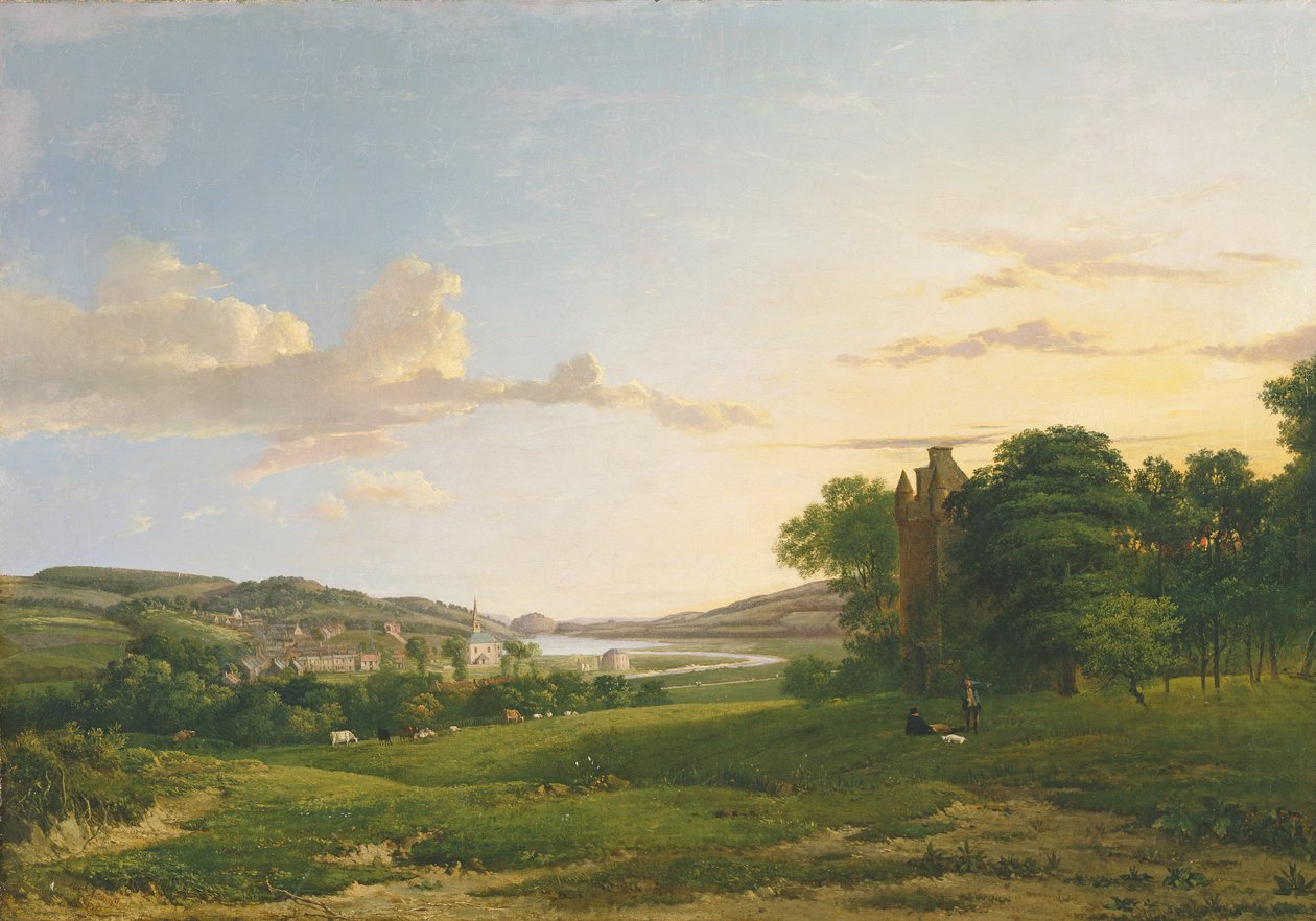 Vue de Cessford et du village de Caverton, Roxboroughshire au loin - Patrick Nasmyth