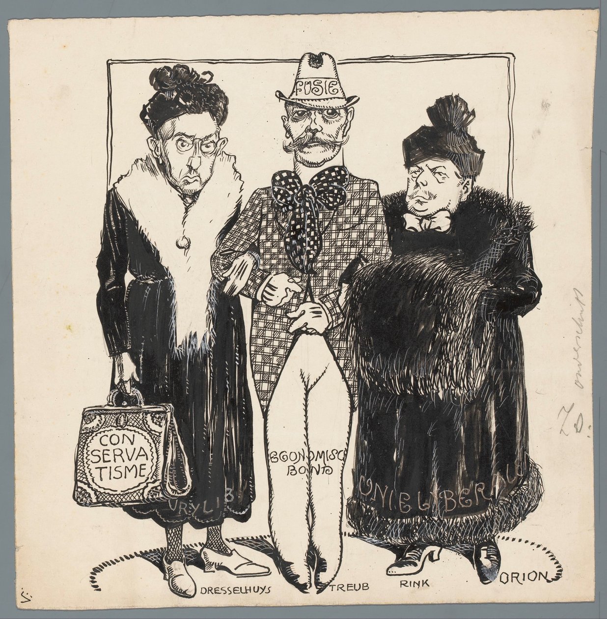 Fusion des partis libéraux - Patricq Kroon (signed by artist)